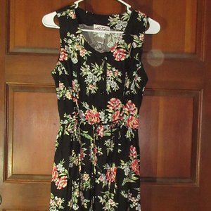 Black Floral Sleeveless Maxi Dress 8 ALIX TAYLOR